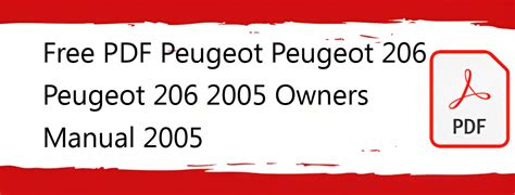 206 owners manual pdf PDF