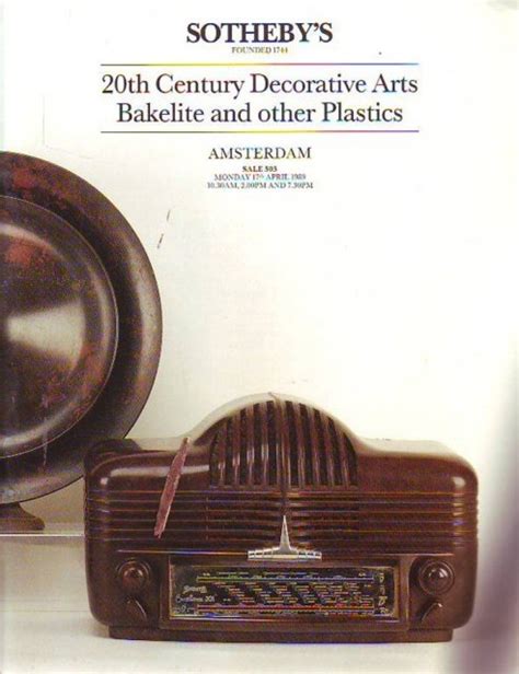 20th century decorative arts bakelite and other plastics Doc