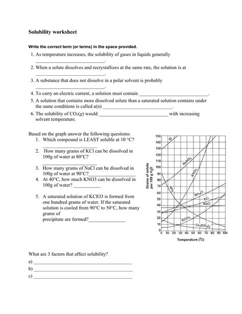 21 2 solubility cpo science worksheet answers Doc