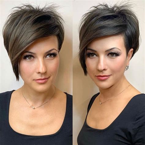 21 Different Styles of Edgy Asymmetric Short Brown with Highlight Wigs