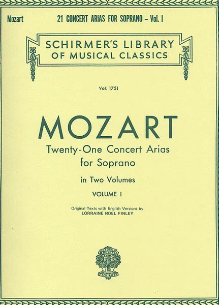 21 concert arias for soprano volume i voice and piano Epub