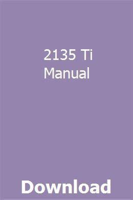 2135 ti manual pdf PDF