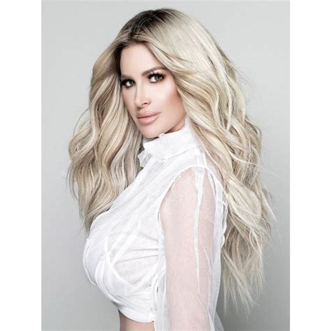 22" Long Wavy Capless Blonde Kim Zolciak Wigs