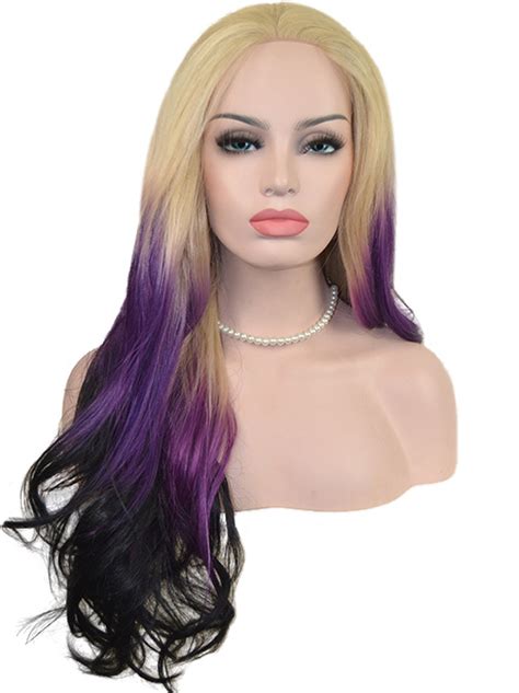 22" Wavy Long Full Lace Two Tone Wigs