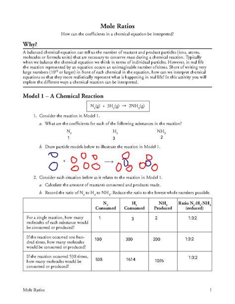 23 mole ratios s accelerated chemistry answers PDF