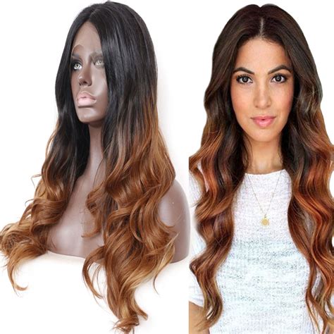 24": The Perfect Length for Wavy Lace Front Brown Ombre Wigs