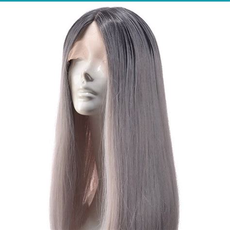 24" Revolution: Grey Lace Front Wigs for the Young Fashion Elite