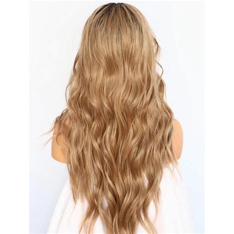 24" Wavy Long Lace Front Ombre Wigs