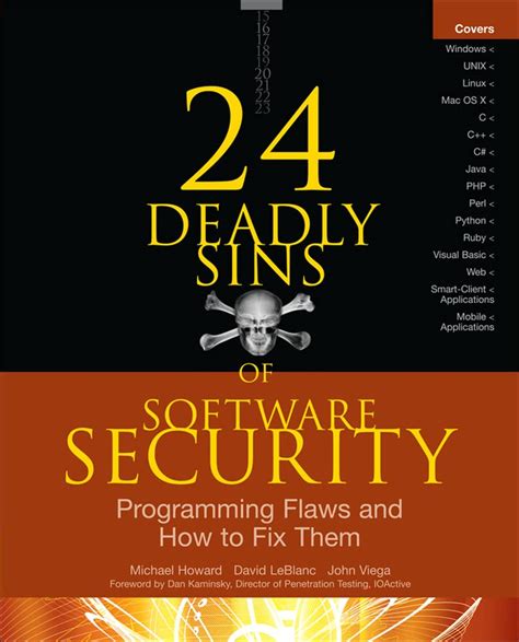 24 Deadly Sins of Software Security Programming Flaws and how to Fix Them Reader