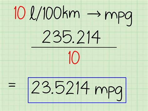 24mpg to l/100km: Convert MPG to L/100km for Fuel Economy