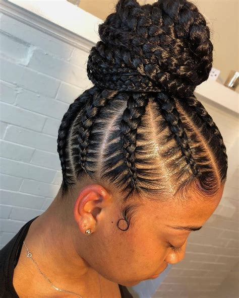 25 Braided Bun Hairstyles for Black Hair