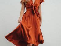 25 Stunning Burnt Orange Wedding Guest Dresses for Every Occasion