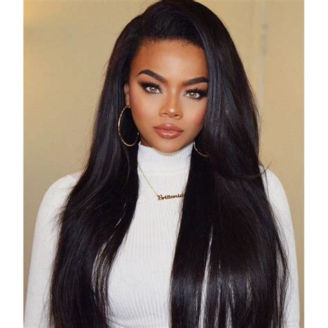 250% Density Pre Plucked With Baby Hair Straight Brazilian Lace Front Human Hair Wigs