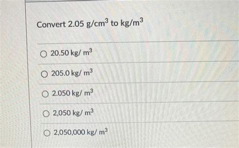 2500 kg/m3 to g/cm3: Understanding the Conversion and Its Applications