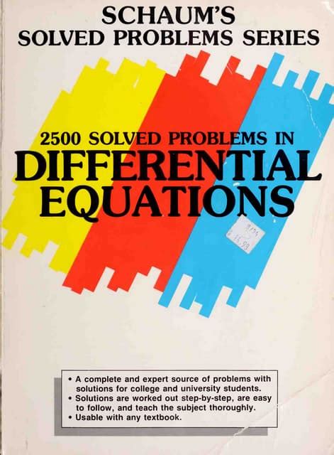 2500 solved problems in differential equations pdf Doc