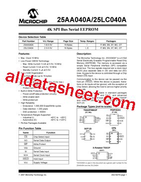 25LC040AT-I/OT: A Comprehensive Overview of the 128Kb Serial EEPROM