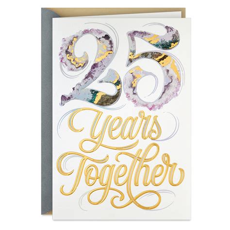 25th Anniversary Cards: A Lasting Symbol of Love and Gratitude