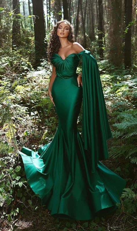 27 Stunning Shades of Bridal Dress Green