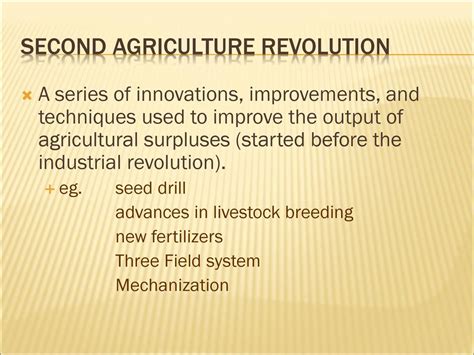 2nd Agricultural Revolution: Transforming Civilization through Mechanization