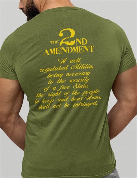 2nd Amendment Tee Shirts: A Patriotic Statement and a Symbol of Freedom