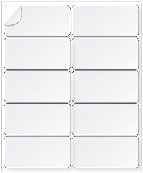 2x4 Inch Label Template