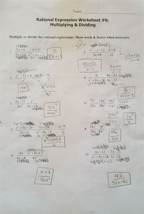 3 4 Answer Key Dividing Rational Numbers Reader