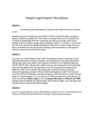 3 Legal Descriptions of Property Examples You Can Use in 2025