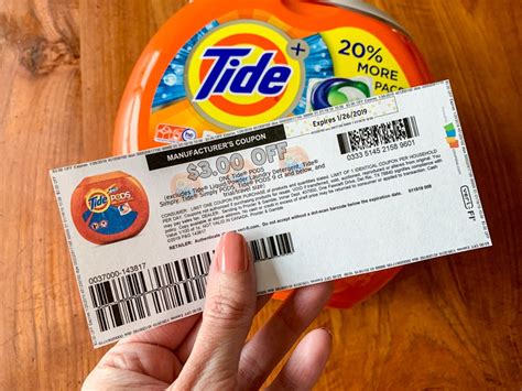 3 Off Tide Coupon Digital Printable