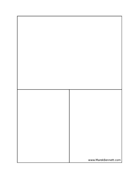 3 Panel Comic Template
