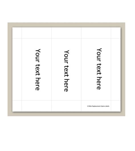 3 Ring Binder Spine Template