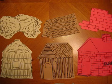 3 little pigs houses template Doc