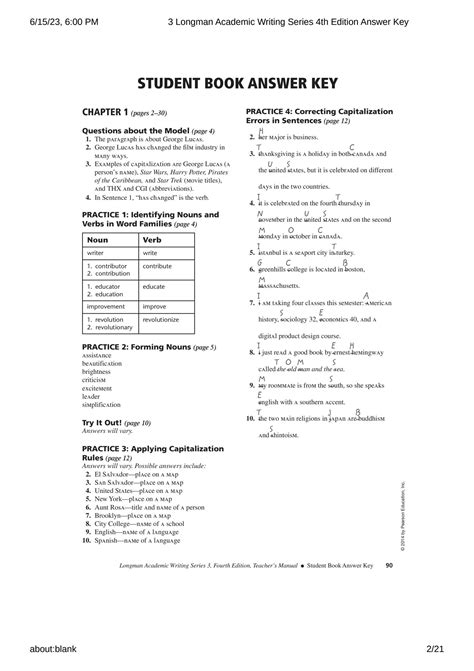 3 longman academic writing series answer key Epub