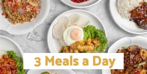 3 meals a day singapore menu