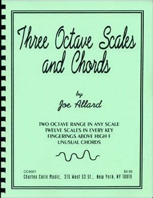 3 octave scales and chords for saxophone by joe allard Kindle Editon