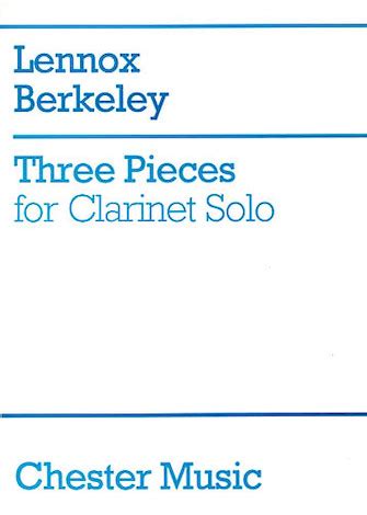 3 pieces for clarinet solo music sales america Reader