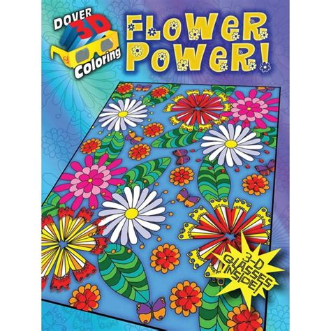 3-D Coloring Book--Flower Power! Green Edition Epub