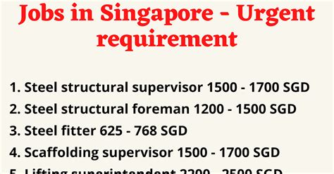 30,000+ Urgent Jobs in Singapore: Your Complete Guide to Find Them Fast