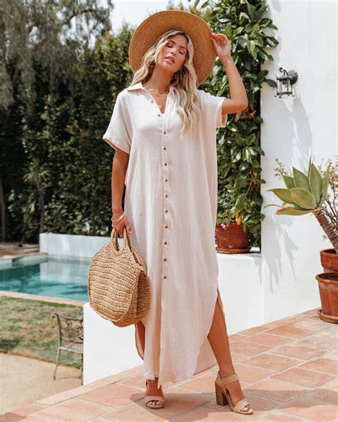 30 Button Down Maxi Dress Outfits You Can't Miss This Summer