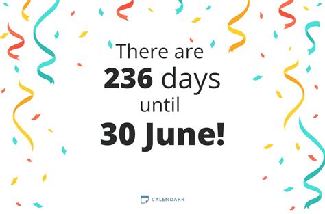 30 Days Until June 5th: Plan Your Celebrations