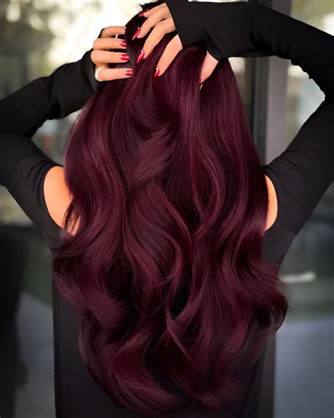 300+ Alluring Dark Burgundy Hair Inspirations for 2023