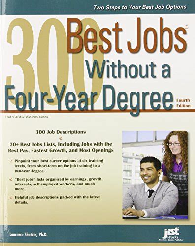 300 best jobs without a four year degree 4th ed Kindle Editon