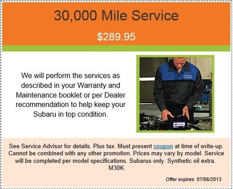 30000 mile service subaru forester Reader