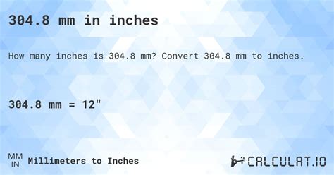 304.8mm to Inches: Unlocking the Conversion Enigma