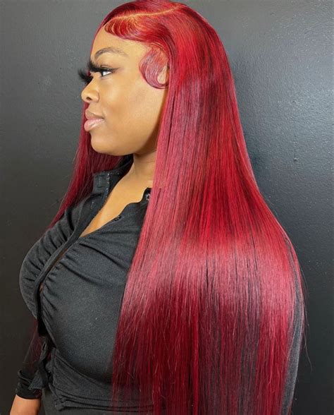 33 Sensational Red Lace Front Hairstyles for a Fiery Transformation