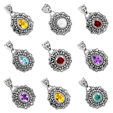 35 Antique Silver Pendant Natural Stone Crystal Combinations to Mesmerize