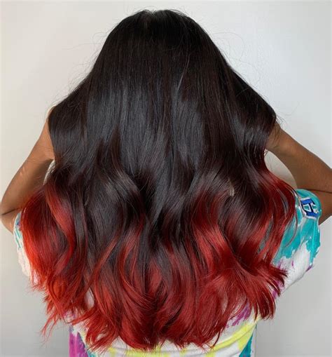 35 Captivating Black Red Ombre Hair Color Ideas to Ignite Your Style