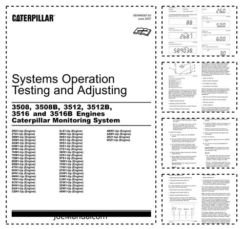 3512b caterpillar engine manual testing and adjustment PDF