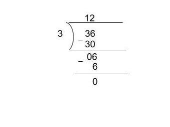 36 Divided by 3
