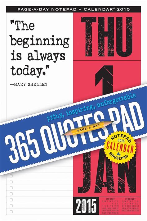 365 quotes page a day notepad and 2015 calendar Reader