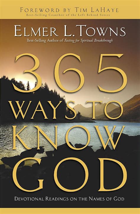 365 ways to know god devotional readings on the names of god Epub